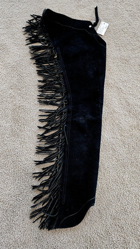 Adult Small long Suede Black Chaps