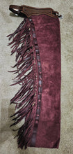 K Bar J Copper Burgundy Roughout Cowhorse Ranch Riding Chaps