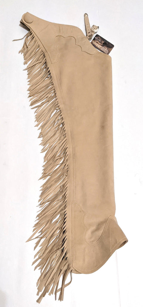 R Youth Medium Long Hobby Horse Sand Ultrasuede Chaps – Rock & Rail ...