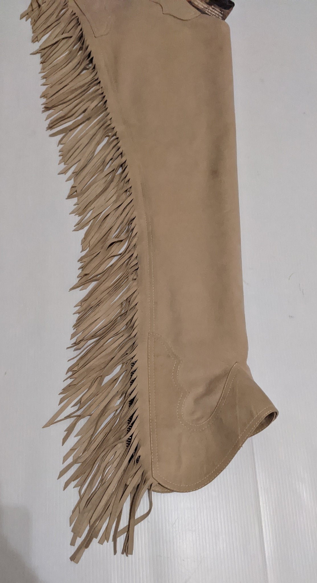 R Youth Medium Long Hobby Horse Sand Ultrasuede Chaps – Rock & Rail ...