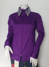 CLEARANCE Show Shirts Bling Collar Purple, White, Steel Grey, Black, Royal Blue