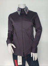 CLEARANCE Show Shirts Bling Collar Purple, White, Steel Grey, Black, Royal Blue