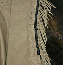 Fitted Cowhorse Chaps in Longer Lengths Taupe Small to Xlarge