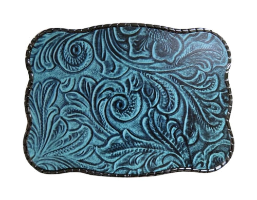 Wallet Buckle Turquoise Design Print
