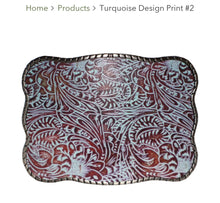 Wallet Buckle Turquoise Design Print