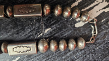 Vintage Sterling Necklace 28" Squared Design, one of a kind