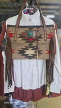 American Darling Navajo Print Handbag Red Saddle Blanket conceal carry