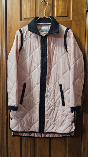 Hillary Radley Pale PINK Puffer Boutique Winter Coat XSMALL