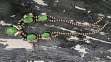 APPLE GREEN Sterling Squash Blossom 22" Unique
