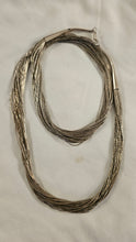 30 Strand Liquid Silver Necklace 24"