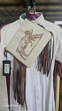 American Darling Navajo Print Handbag Conceal Carry Saddle Blanket Fringed