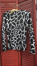 INC Embellished Giraffe Pattern Top XS