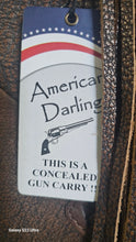 American Darling Navajo Print Handbag Red Saddle Blanket conceal carry