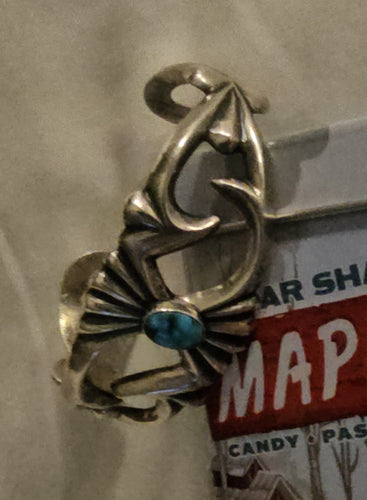 Sand Cast Cuff Smaller Wrist Turquoise