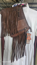 American Darling Navajo Print Handbag Conceal Hair on Hide Fringed