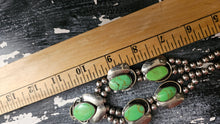 APPLE GREEN Sterling Squash Blossom 22" Unique