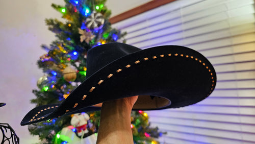 Rodeo King 7X Navy w/Copper Buckstitch 6 5/8