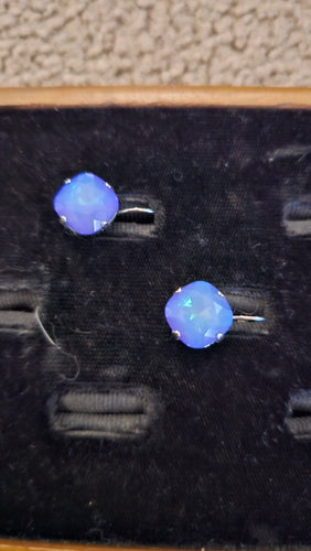 Opal Blue Earrings Irridescent