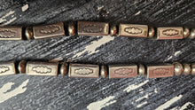 Vintage Sterling Necklace 28" Squared Design, one of a kind