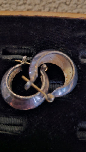 Chunky Sterling Hoops New
