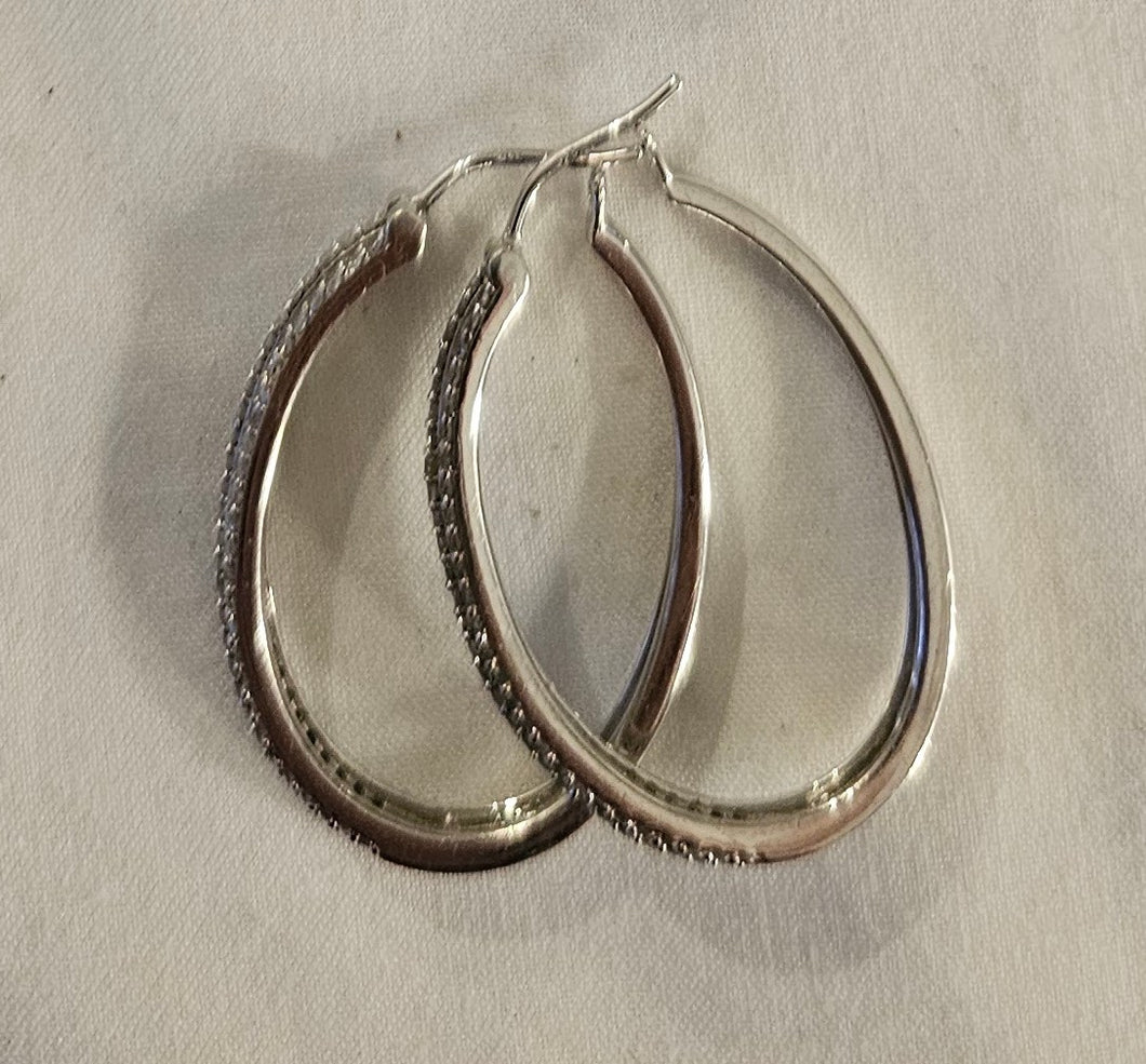 Larger Sterling 1/2 Carat Earrings 2