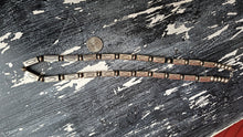 Vintage Sterling Necklace 28" Squared Design, one of a kind