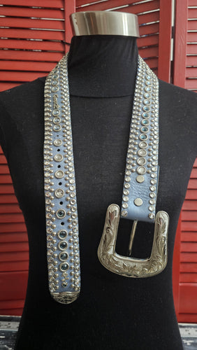 Kippy's Blue Blinged Belt 34
