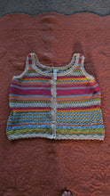 Grace Karma Crochet Tank Rainbow Colors size XL