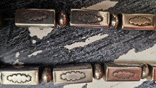 Vintage Sterling Necklace 28" Squared Design, one of a kind