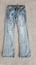 Cowgirl Tuff 26x33 Jeans Distressed Red