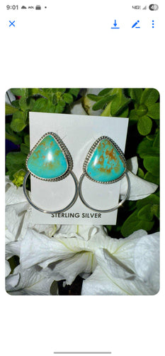 Navajo Earrings Sterling Hallmarked