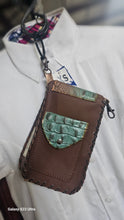 Turquoise Chocolate Copper Phone carry case. Made in USA
