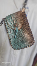 Turquoise Chocolate Copper Phone carry case. Made in USA