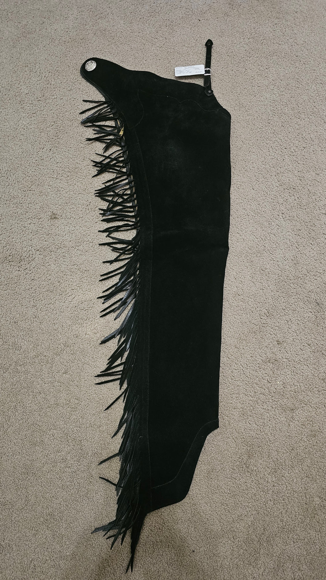 Top Grain Small Long Black Chaps Custom Nice!