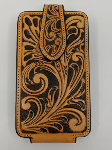 Nocona Tooled Leather Phone Case