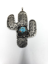 Cactus Pendant Navaho made includes chain