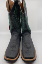 R Ferrini Men's Black 10EE Square toe boots