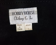 1==  Large Adult Hobby Horse Suede Black Chaps