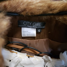 City Girl Vest Fur Trimmed size Small