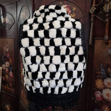 Alberto Makali Small Checkerboard Fur Vest