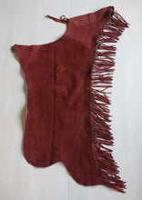 1== Adult XS Whitman Burgundy Suede Chaps