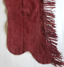 1== Adult XS Whitman Burgundy Suede Chaps