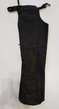 Adult XS/Youth XL Smooth Black Work Training Chaps