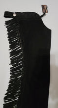 1 == Adult XS Black Suede Chaps