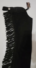 1 == Adult XSmall Black Suede Chaps