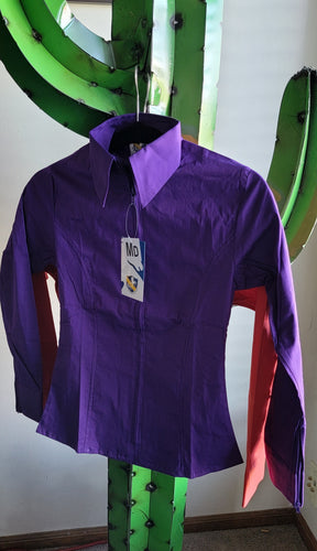 Youth Zip Up Show Shirts Purple