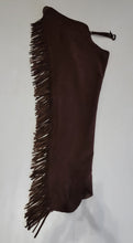 1 == Adult 2XLARGE XL Long Chocolate Ultrasuede Chaps with stretch panel