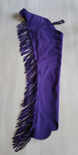 1 == Adult Small Hobby Suede Chaps Purple