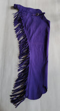 1 == Adult 1X Hobby Suede Chaps Purple