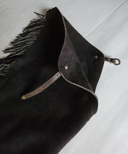 1== Adult Small Pats Chaps Black Suede Chaps Custom